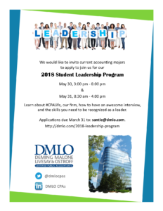 2018 Leadership Program Flyer