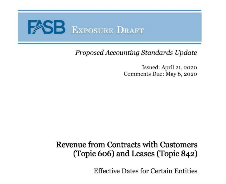 FASB Exposure Draft