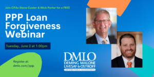 DMLO PPP Loan Forgiveness Webinar Graphic