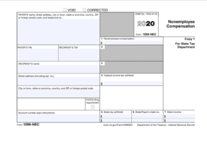 IRS Form 1099-NEC